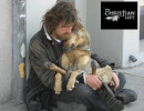 Homeless Man and Dog